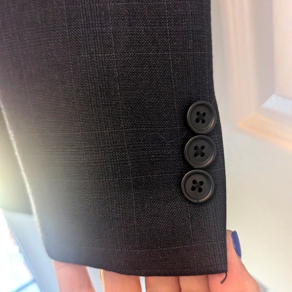 Ralph Lauren Chaps Macy's 2 Piece Wool Blue Suit - Picture 3 of 16